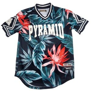 Black Pyramid Tropical Floral‎ Jersey Shirt Large 2017-2018 Streetwear